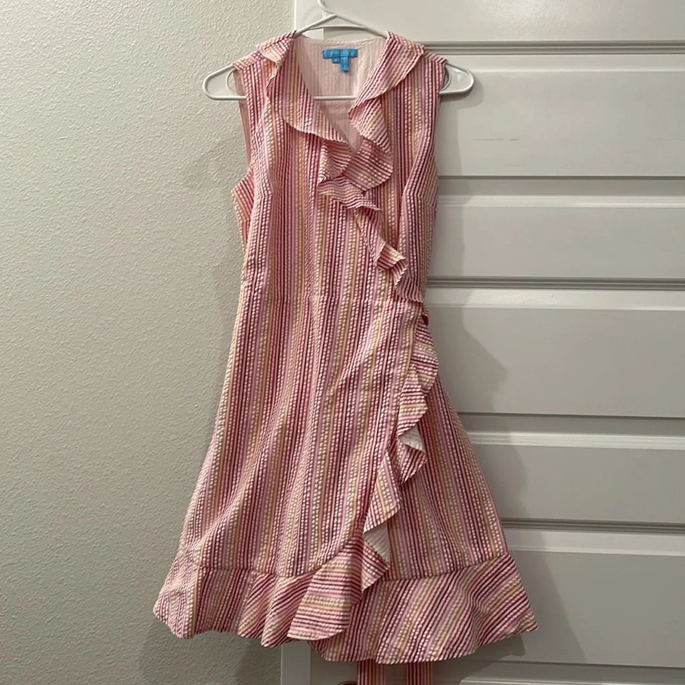 EUC Draper James Reba Flutter wrap dress - Picture 2 of 10